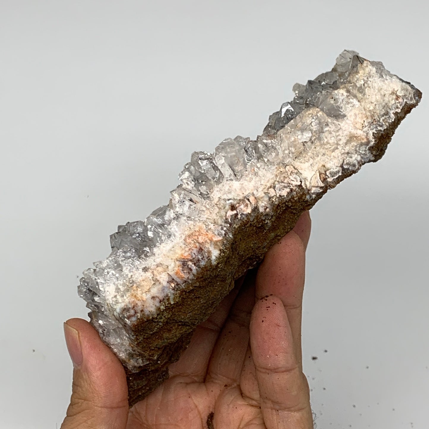522g, 5.8"x3.3"x1.5", Rare Manganese Cluster With Quartz Mineral Specimen,B11020