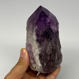 414.9g,4.3"x2.4"x1.9", Amethyst Point Polished Rough lower part Stands, B19066