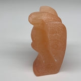 756g, 5.1"x3.4"x2.5"" Orange Selenite (Satin Spar) Angel Crystal @Morocco,B9362