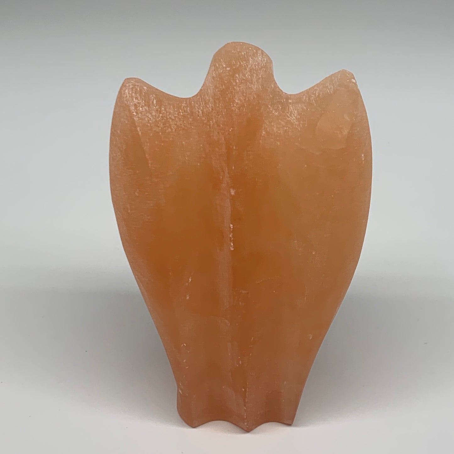 756g, 5.1"x3.4"x2.5"" Orange Selenite (Satin Spar) Angel Crystal @Morocco,B9362