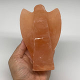 756g, 5.1"x3.4"x2.5"" Orange Selenite (Satin Spar) Angel Crystal @Morocco,B9362