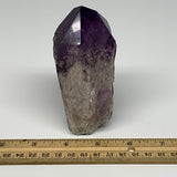 414.9g,4.3"x2.4"x1.9", Amethyst Point Polished Rough lower part Stands, B19066