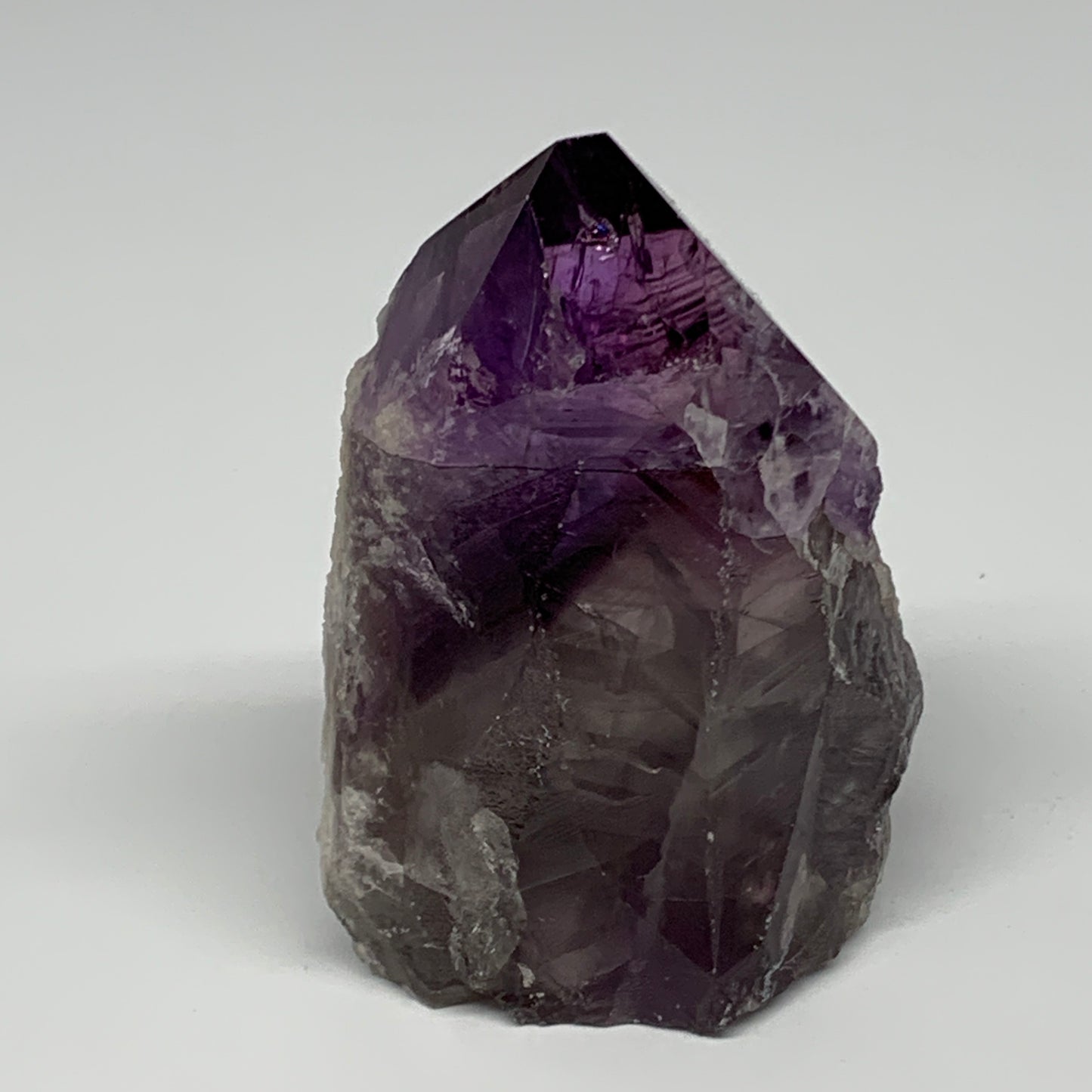 310.4g,3.8"x2.5"x1.8", Amethyst Point Polished Rough lower part Stands, B19067