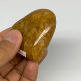 84.6g, 1.9"x2.2"x0.9", Natural Golden Quartz Heart Small Polished Crystal, B2711