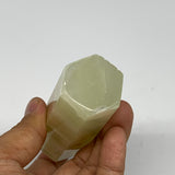 0.44 lbs, 4.3"x1.2" Green Onyx Point Tower Obelisk Crystal @Afghanistan, B25462