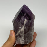 417.5g,3.9"x2.7"x2.3", Amethyst Point Polished Rough lower part Stands, B19069