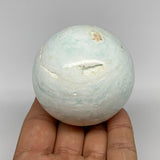 299.7g,2.3"(59mm) Caribbean Calcite Sphere Gemstone,Healing Crystal,B25147