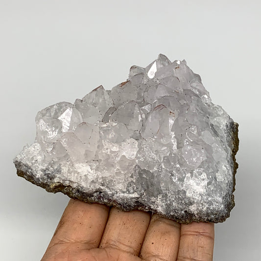 318.4g, 4.2"x3.1"x1.8", Rare Manganese Cluster With Quartz Mineral Specimen,B110