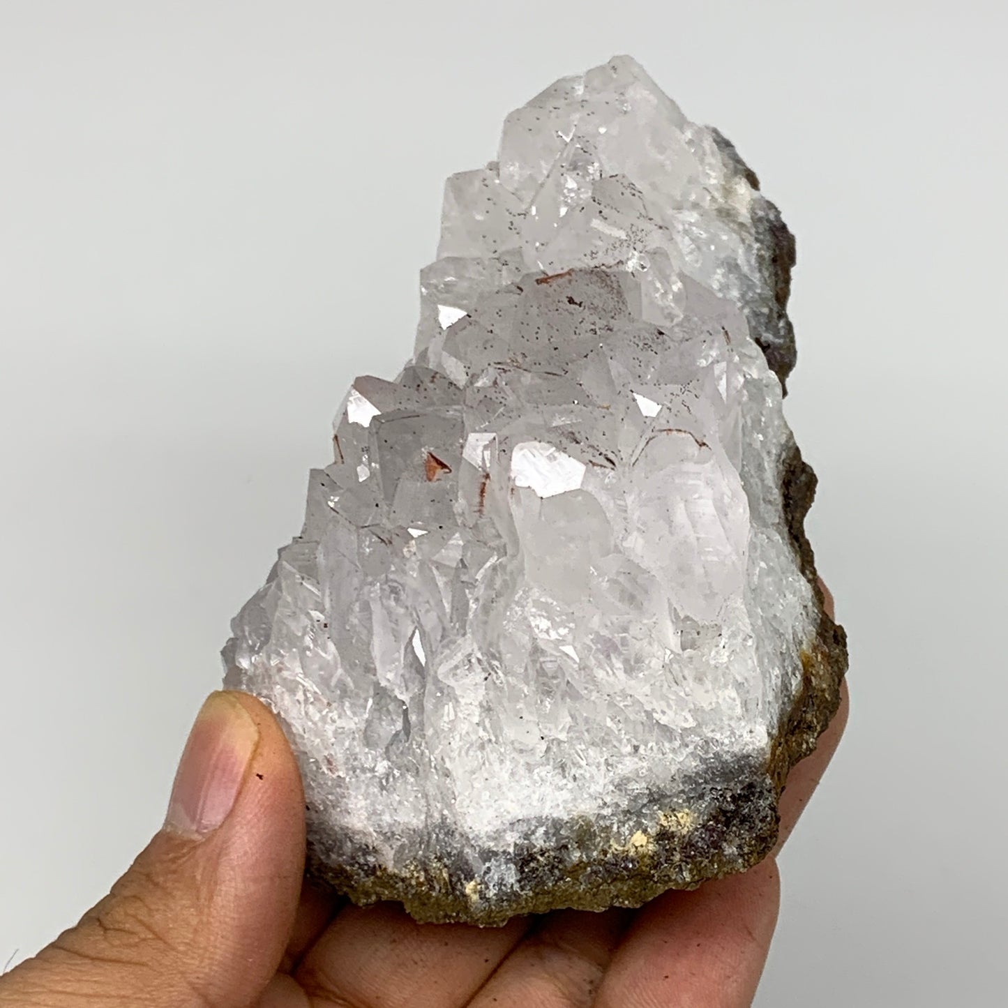 318.4g, 4.2"x3.1"x1.8", Rare Manganese Cluster With Quartz Mineral Specimen,B110