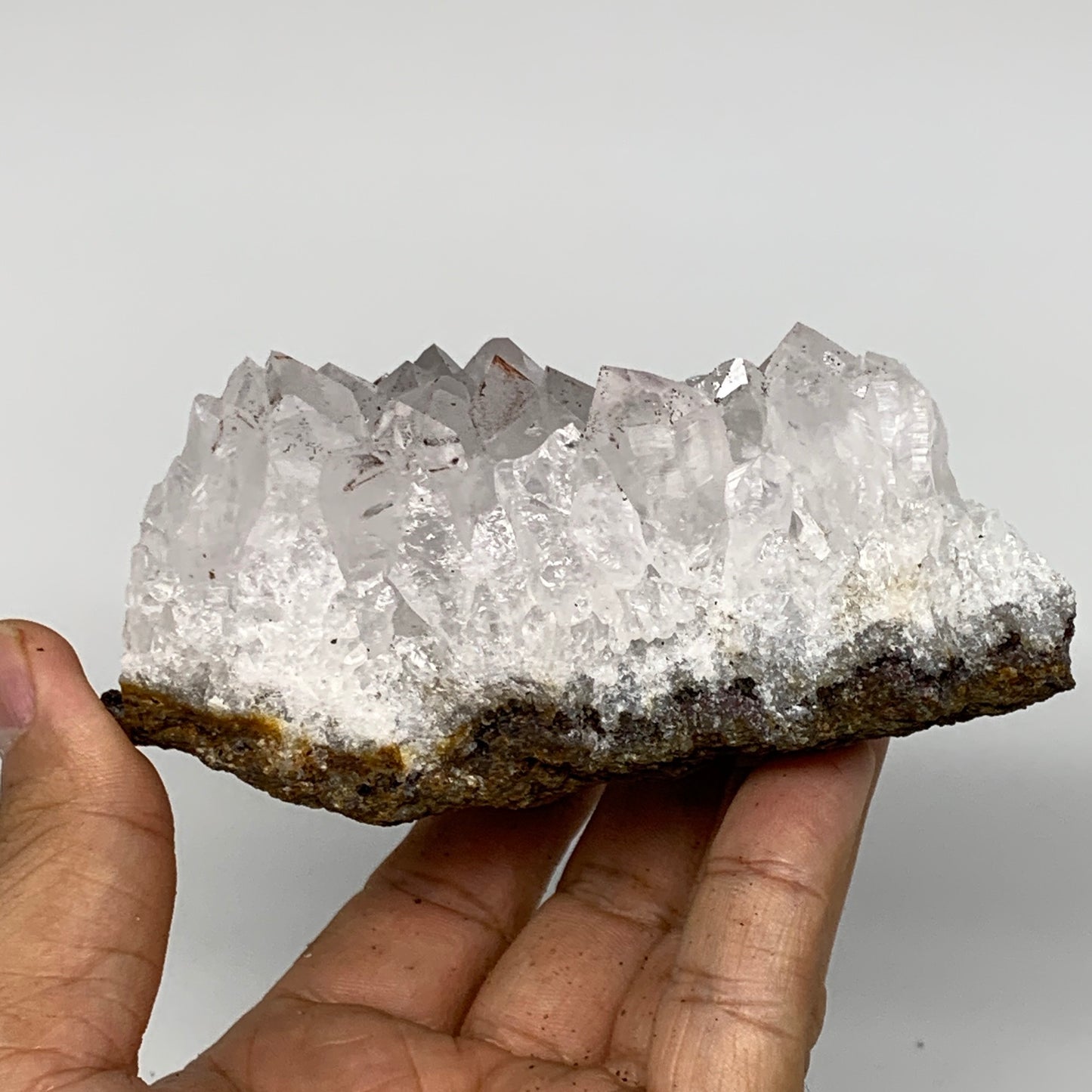 318.4g, 4.2"x3.1"x1.8", Rare Manganese Cluster With Quartz Mineral Specimen,B110