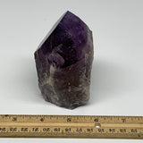 417.5g,3.9"x2.7"x2.3", Amethyst Point Polished Rough lower part Stands, B19069