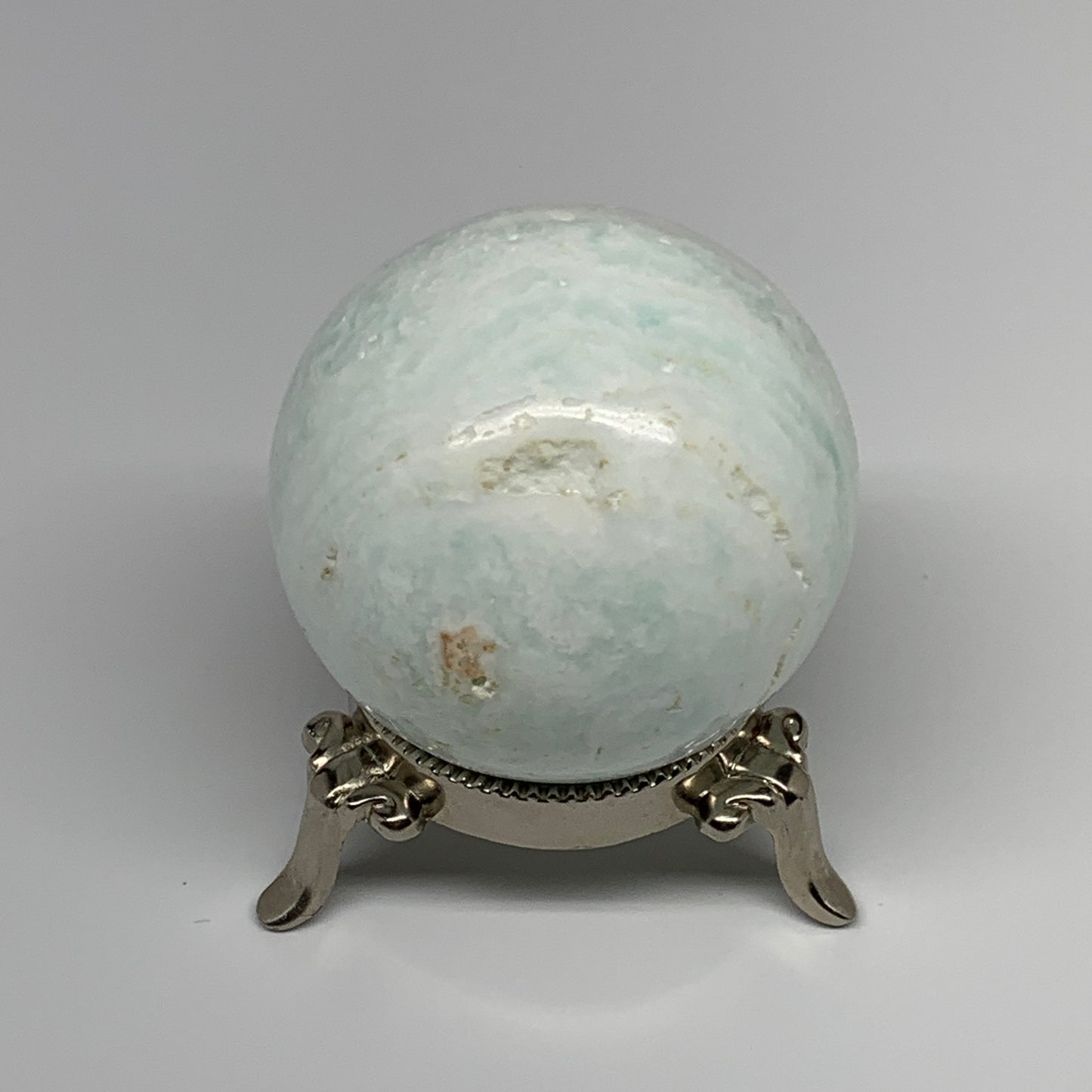 299.7g,2.3"(59mm) Caribbean Calcite Sphere Gemstone,Healing Crystal,B25147