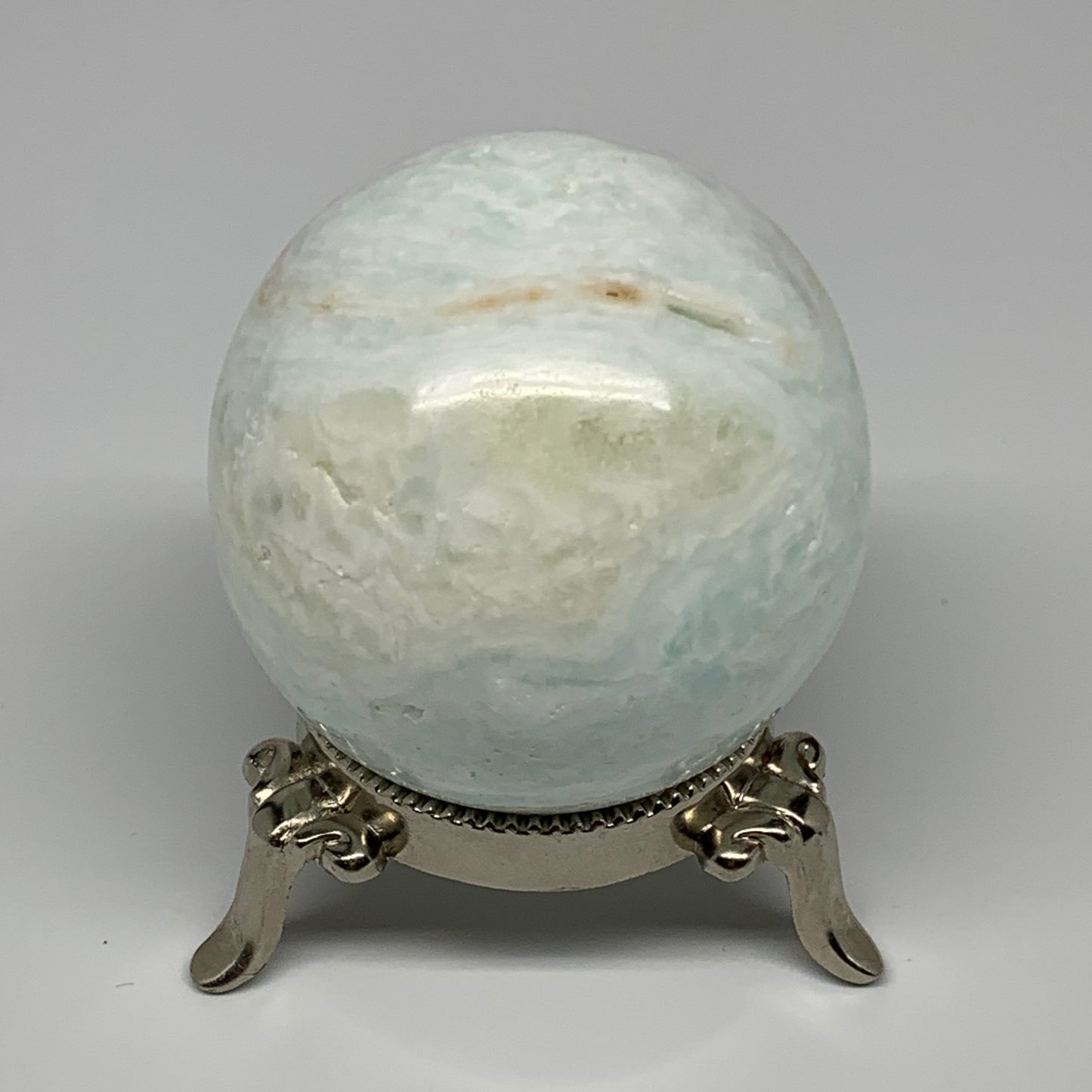 299.7g,2.3"(59mm) Caribbean Calcite Sphere Gemstone,Healing Crystal,B25147