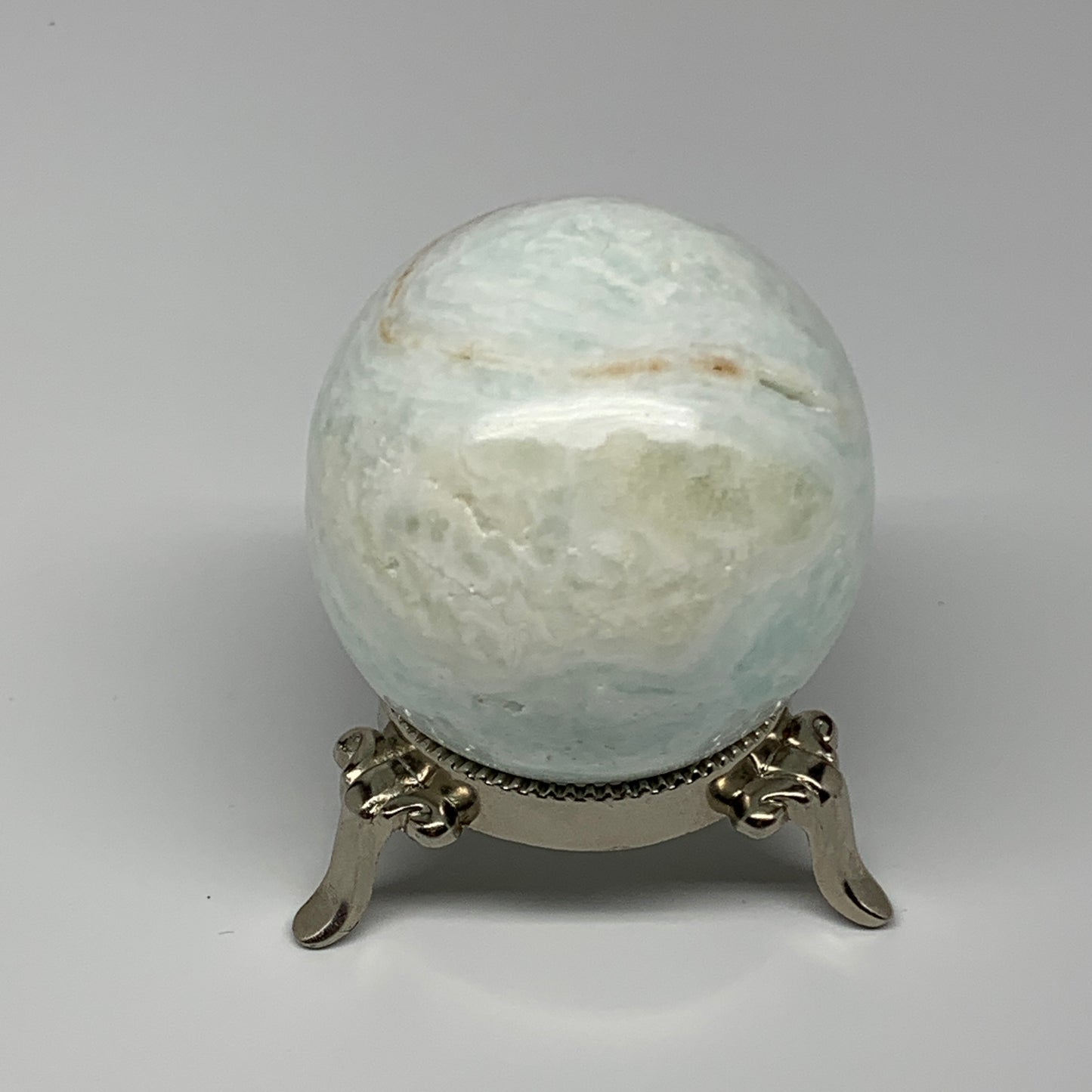 299.7g,2.3"(59mm) Caribbean Calcite Sphere Gemstone,Healing Crystal,B25147