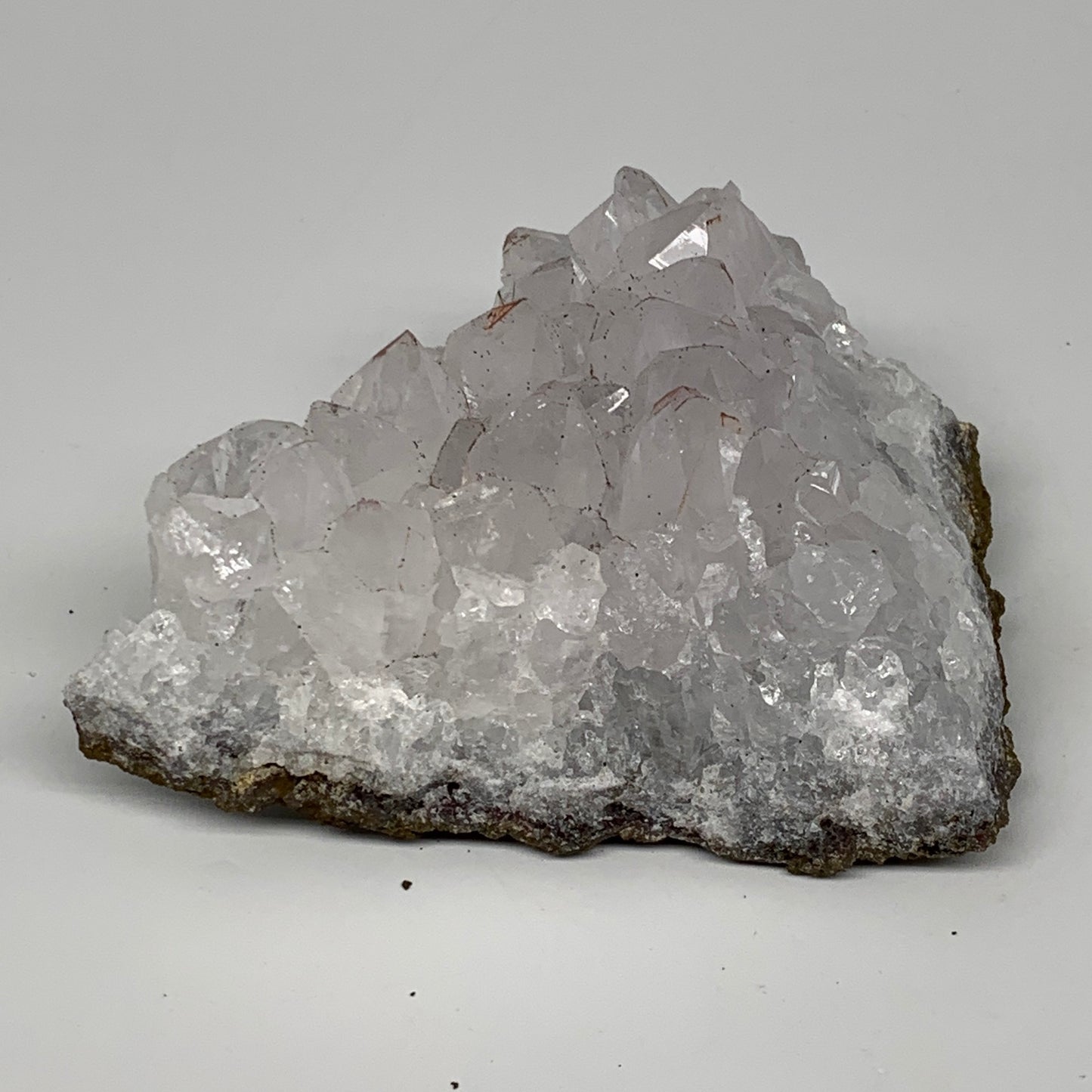 318.4g, 4.2"x3.1"x1.8", Rare Manganese Cluster With Quartz Mineral Specimen,B110