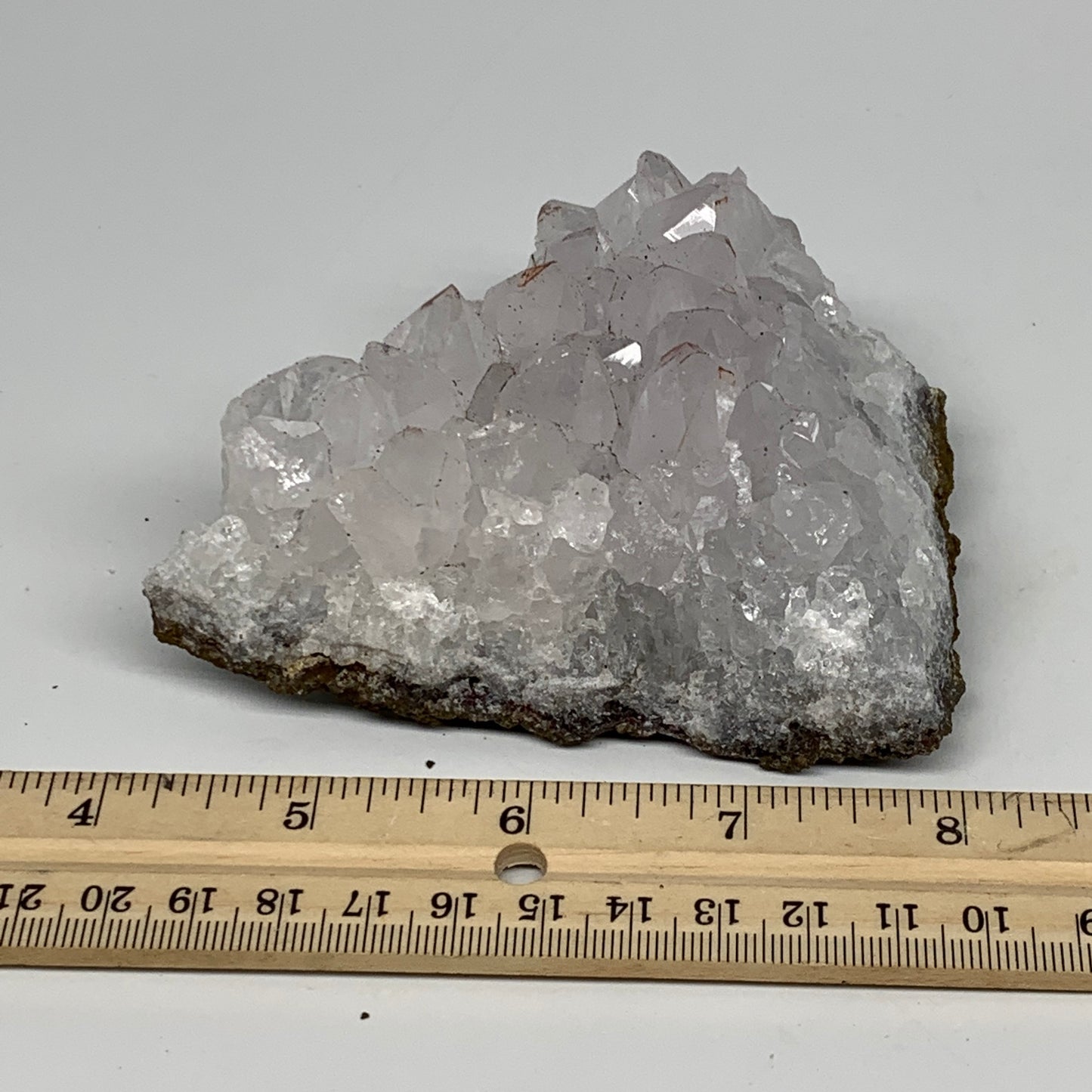 318.4g, 4.2"x3.1"x1.8", Rare Manganese Cluster With Quartz Mineral Specimen,B110