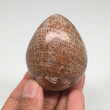 168.5g, 2.3”x 1.9” Natural Banned Aragonite Polished Egg from Morocco, MF3295