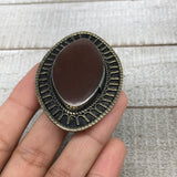 2.3"x 1.6"x0.3" Turkmen Ring Afghan Antique Marquise Red Carnelian,8, TR168