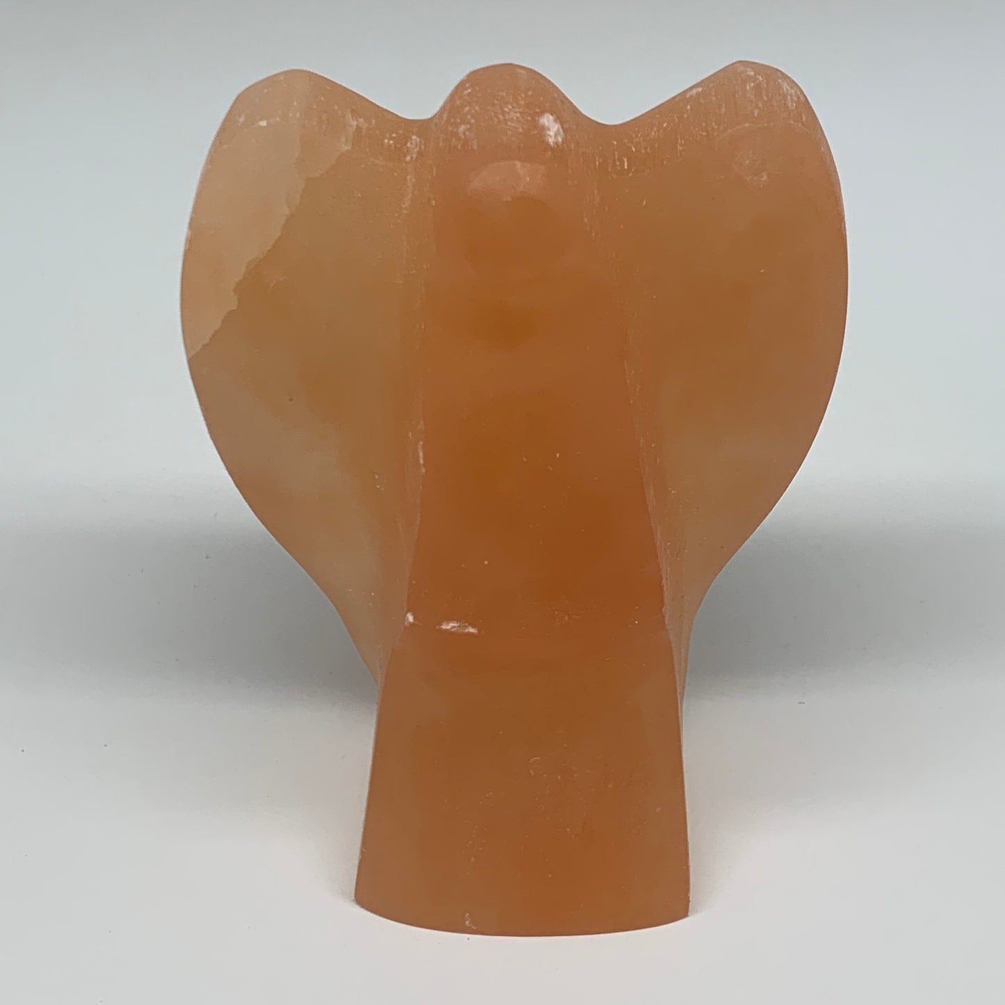 886g, 5.2"x3.8"x2.3"" Orange Selenite (Satin Spar) Angel Crystal @Morocco,B9366