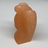 886g, 5.2"x3.8"x2.3"" Orange Selenite (Satin Spar) Angel Crystal @Morocco,B9366