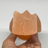 886g, 5.2"x3.8"x2.3"" Orange Selenite (Satin Spar) Angel Crystal @Morocco,B9366
