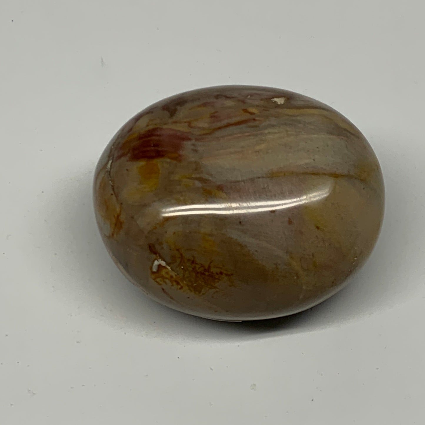 146.7g, 2.3"x1.9"x1.5" Polychrome Jasper Palm-Stone Reiki @Madagascar, B24506
