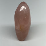 380.8g,4.2"x2.2"x1.6" Rose Quartz Crystal Freeform Polished Crystal, B20653