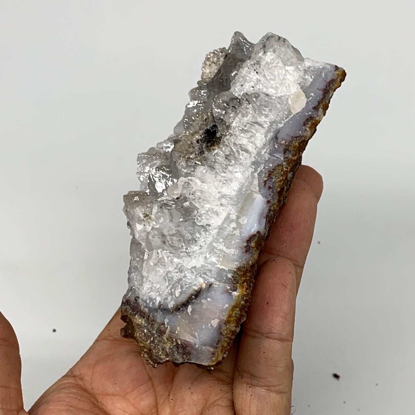 253.1g, 4"x2.1"x1.6", Rare Manganese Cluster With Quartz Mineral Specimen,B11027