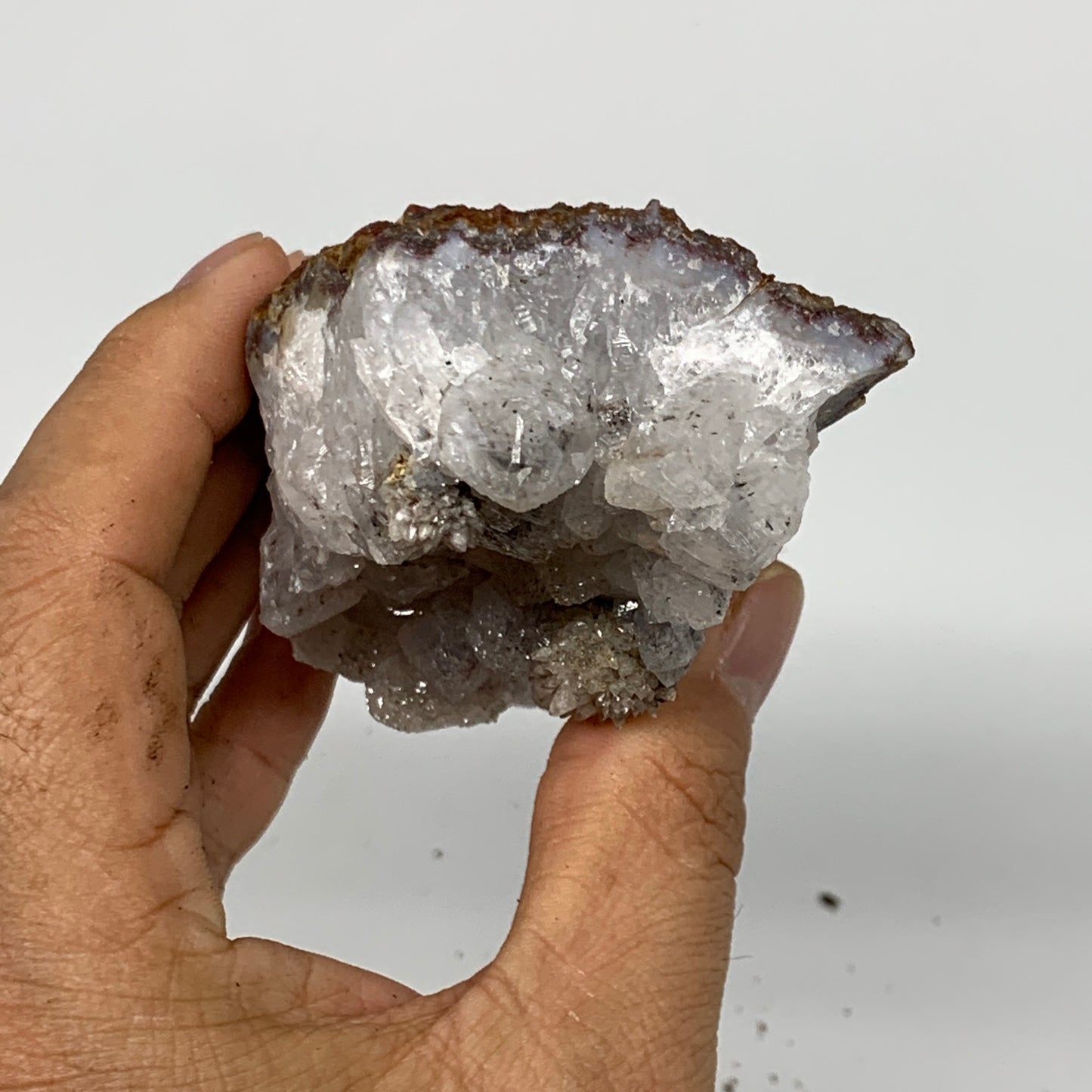 253.1g, 4"x2.1"x1.6", Rare Manganese Cluster With Quartz Mineral Specimen,B11027