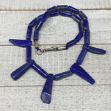 40.3g, 11mm-33mm Natural Lapis Lazuli Polished Tube Beads Strand,27 Beads,LPB255