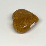88.1g, 2"x2.2"x0.9", Natural Golden Quartz Heart Small Polished Crystal, B27121