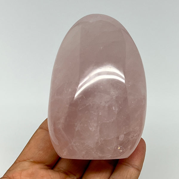 294.8g,3.3"x2.2"x1.7" Rose Quartz Crystal Freeform Polished Crystal, B20655