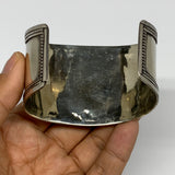 1.8" Vintage Reproduced Lapis Turkmen Cuff Bracelet Tribal Small Round , B13367