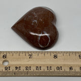 63.5g, 2" x 2.2"x 0.7", Natural Untreated Red Shell Fossils Half Heart @Morocco,