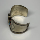1.8" Vintage Reproduced Lapis Turkmen Cuff Bracelet Tribal Small Round , B13368