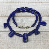59.6g,9mm-26mm, Natural Lapis Lazuli Polished Tube Beads Strand,31 Beads,LPB263