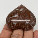 47.6g, 1.8" x 2"x 0.6", Natural Untreated Red Shell Fossils Half Heart @Morocco,