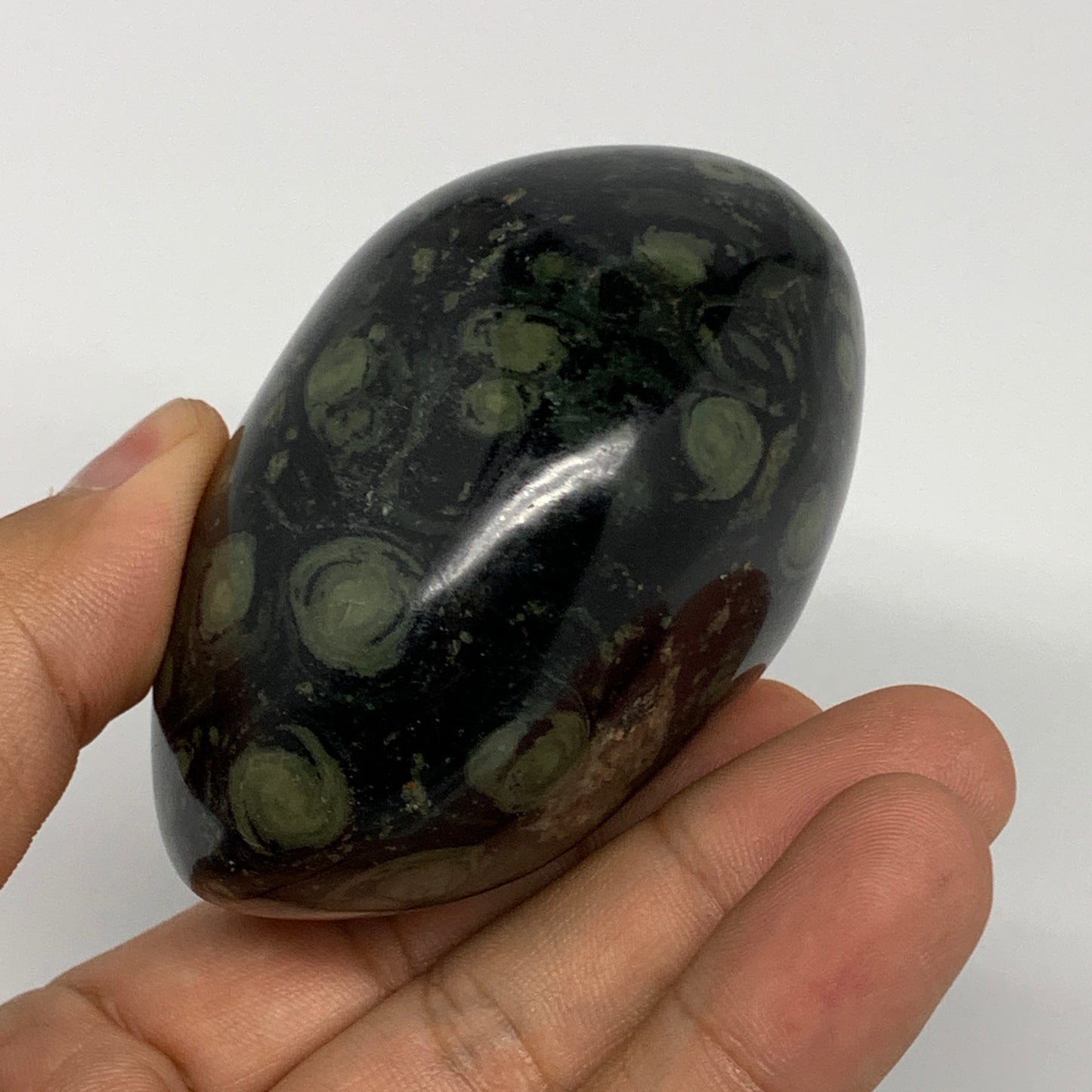218.5g, 2.8"x2.1"x1.8", Crocodile Kambaba Jasper Palm-Stone @Madagascar, B15168