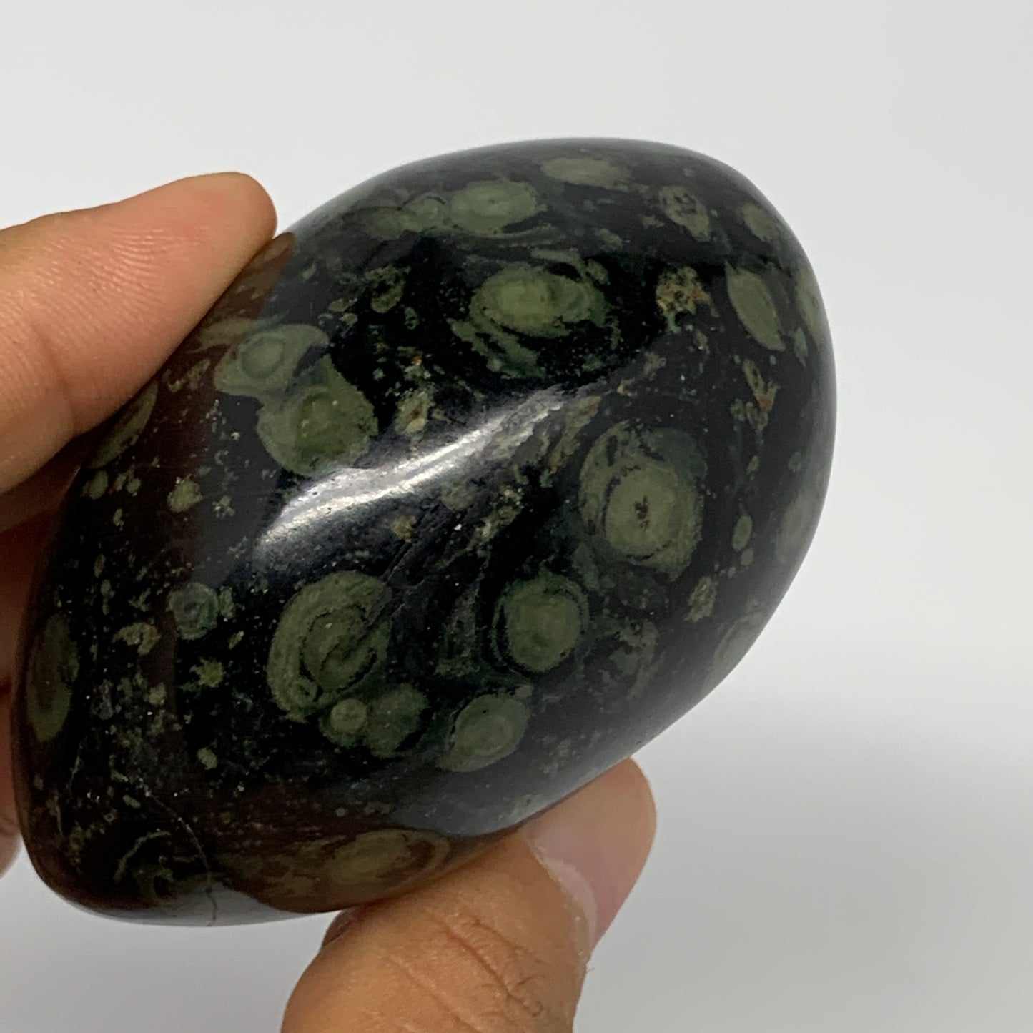 218.5g, 2.8"x2.1"x1.8", Crocodile Kambaba Jasper Palm-Stone @Madagascar, B15168