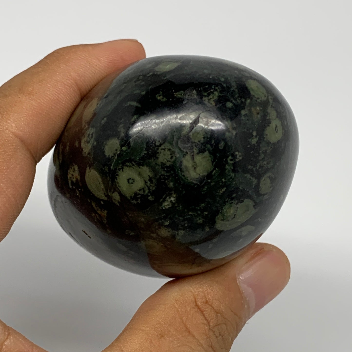 218.5g, 2.8"x2.1"x1.8", Crocodile Kambaba Jasper Palm-Stone @Madagascar, B15168