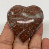 49.3g, 2" x 1.9"x 0.6", Natural Untreated Red Shell Fossils Half Heart @Morocco,