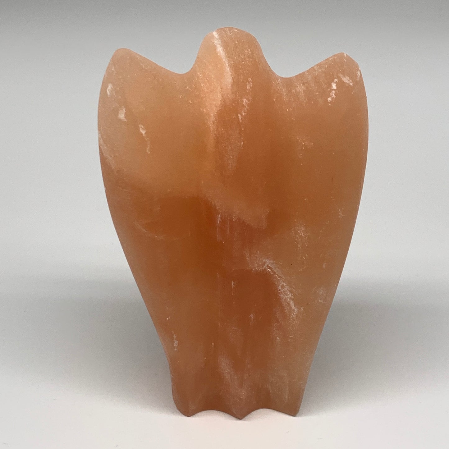 646g, 5"x3.4"x2.1"" Orange Selenite (Satin Spar) Angel Crystal @Morocco,B9375