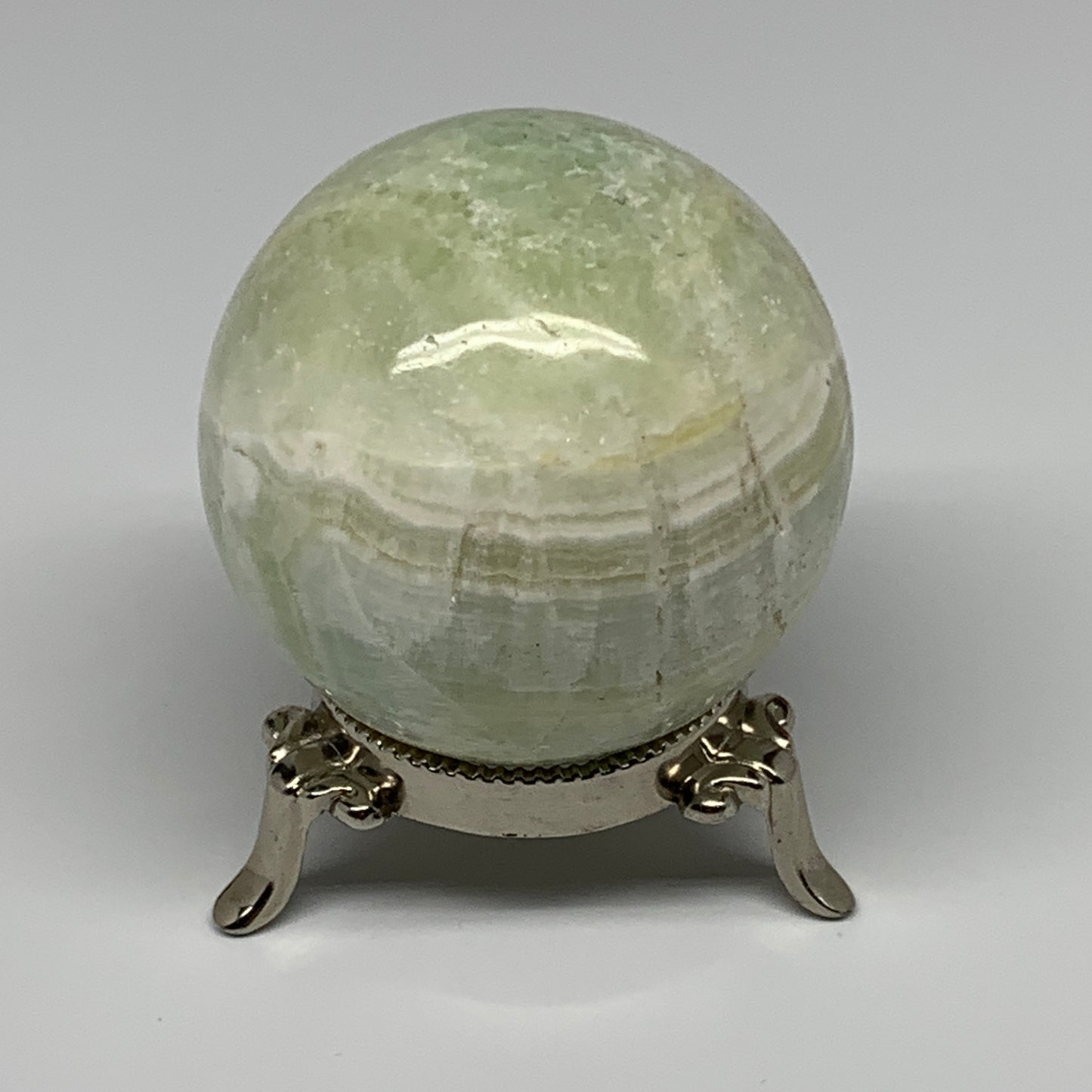 386.9g,2.5"(64mm) Caribbean Calcite Sphere Gemstone,Healing Crystal,B25156