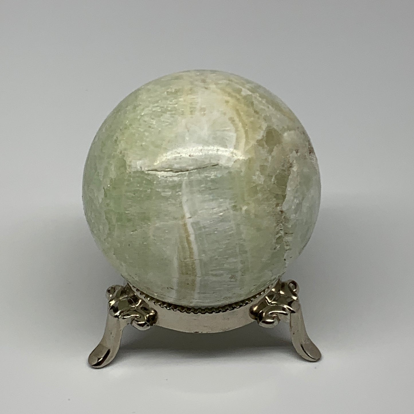 386.9g,2.5"(64mm) Caribbean Calcite Sphere Gemstone,Healing Crystal,B25156