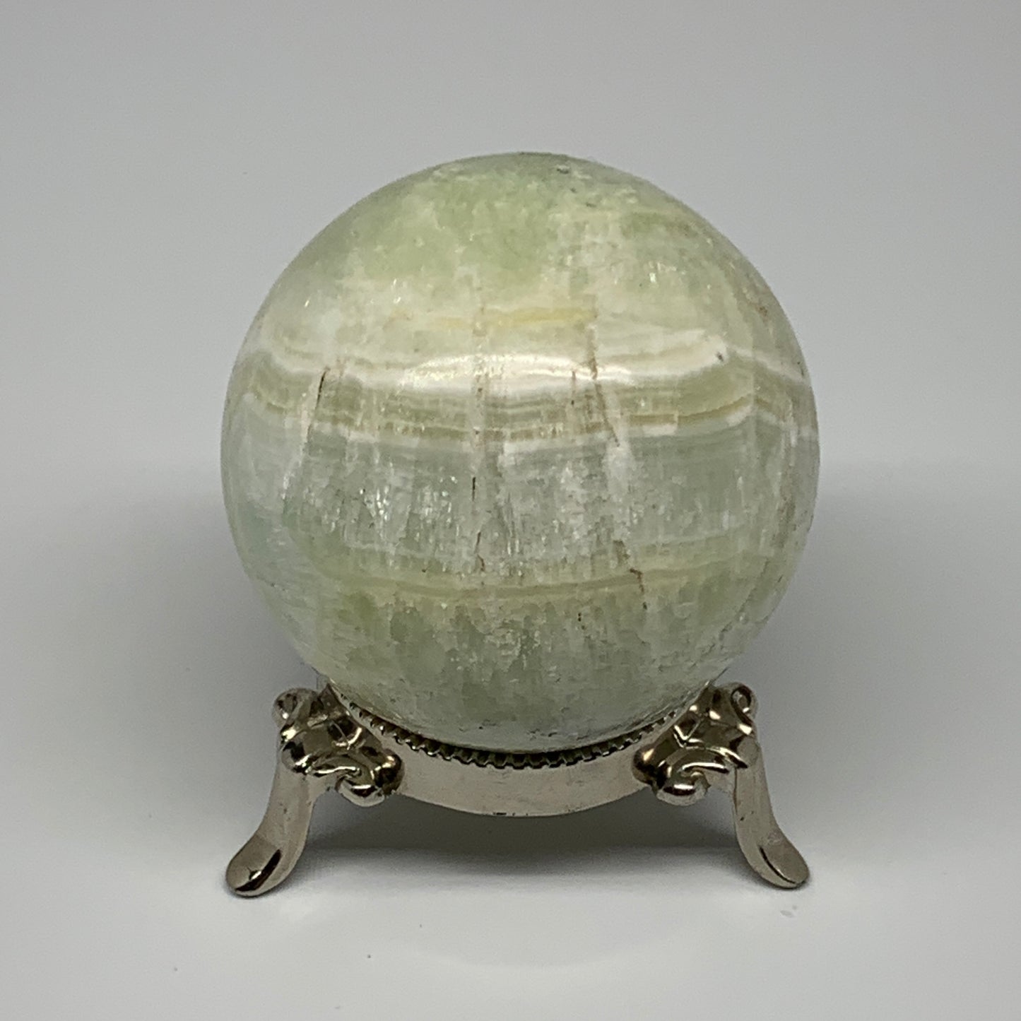 386.9g,2.5"(64mm) Caribbean Calcite Sphere Gemstone,Healing Crystal,B25156