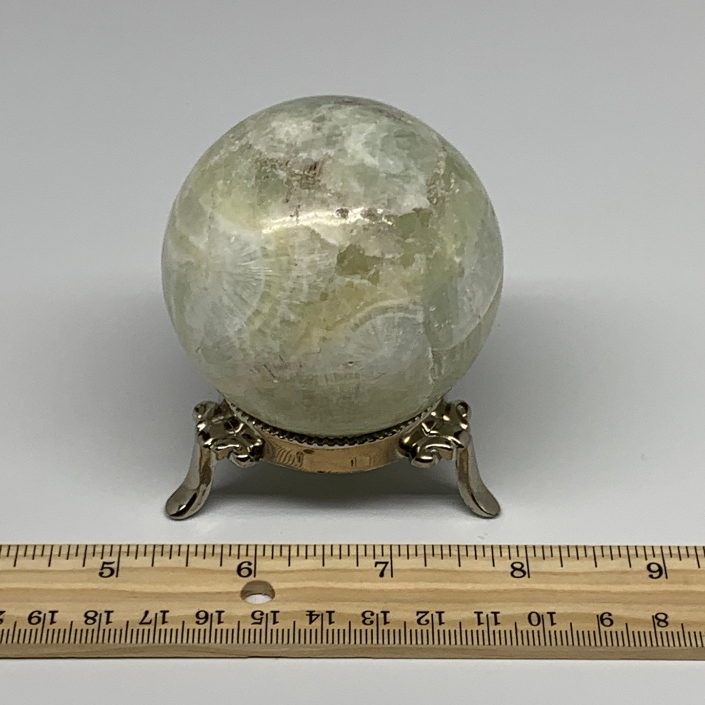 386.9g,2.5"(64mm) Caribbean Calcite Sphere Gemstone,Healing Crystal,B25156