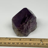 341.7g,2.9"x2.7"x2.1", Amethyst Point Polished Rough lower part Stands, B19080