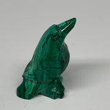 59.4g, 2.2"x1.3"x0.8" Natural Solid Malachite Penguin Figurine @Congo, B7391