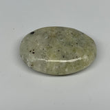 66.4g, 2.2"x1.6"x0.8", Natural Yellow Calcite Palm-Stone Crystal Polished Reiki,