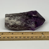 378.2g,4.2"x2.6"x1.8", Amethyst Point Polished Rough lower part Stands, B19081